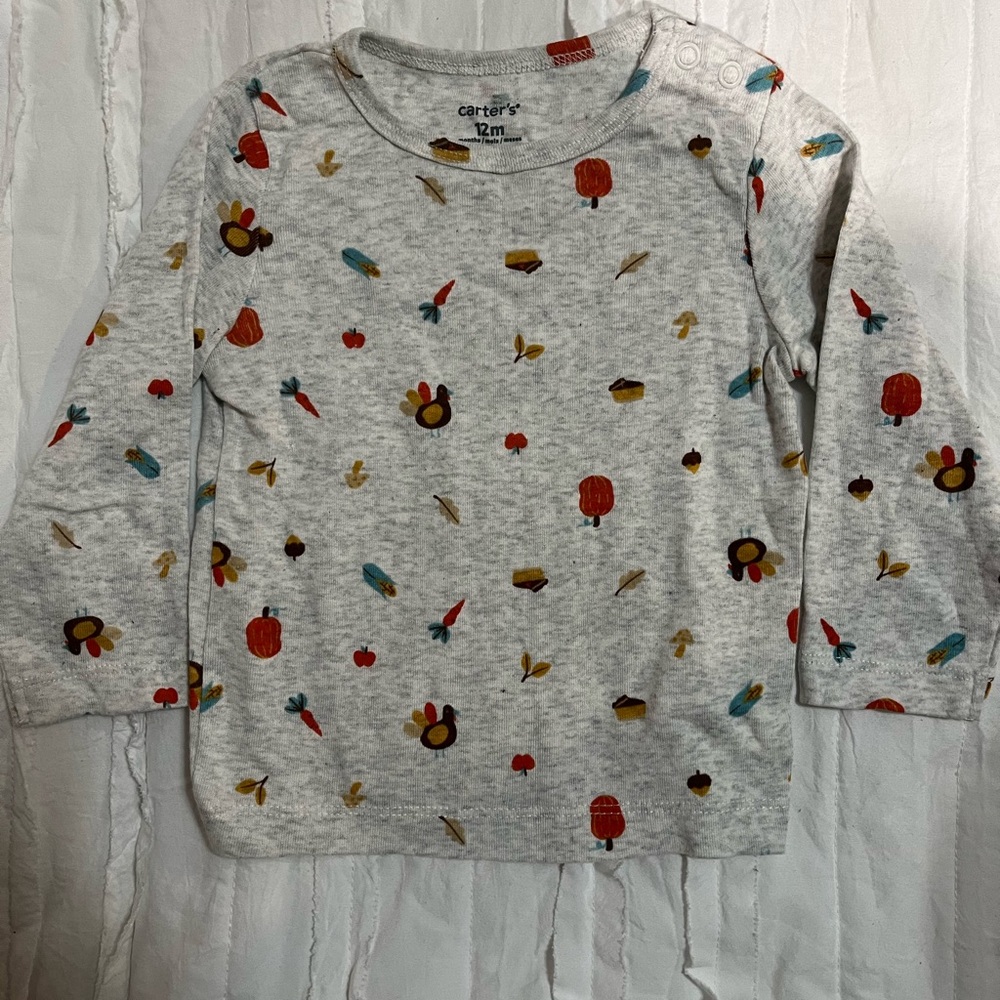 Carter's Grey Printed Kids Shirt